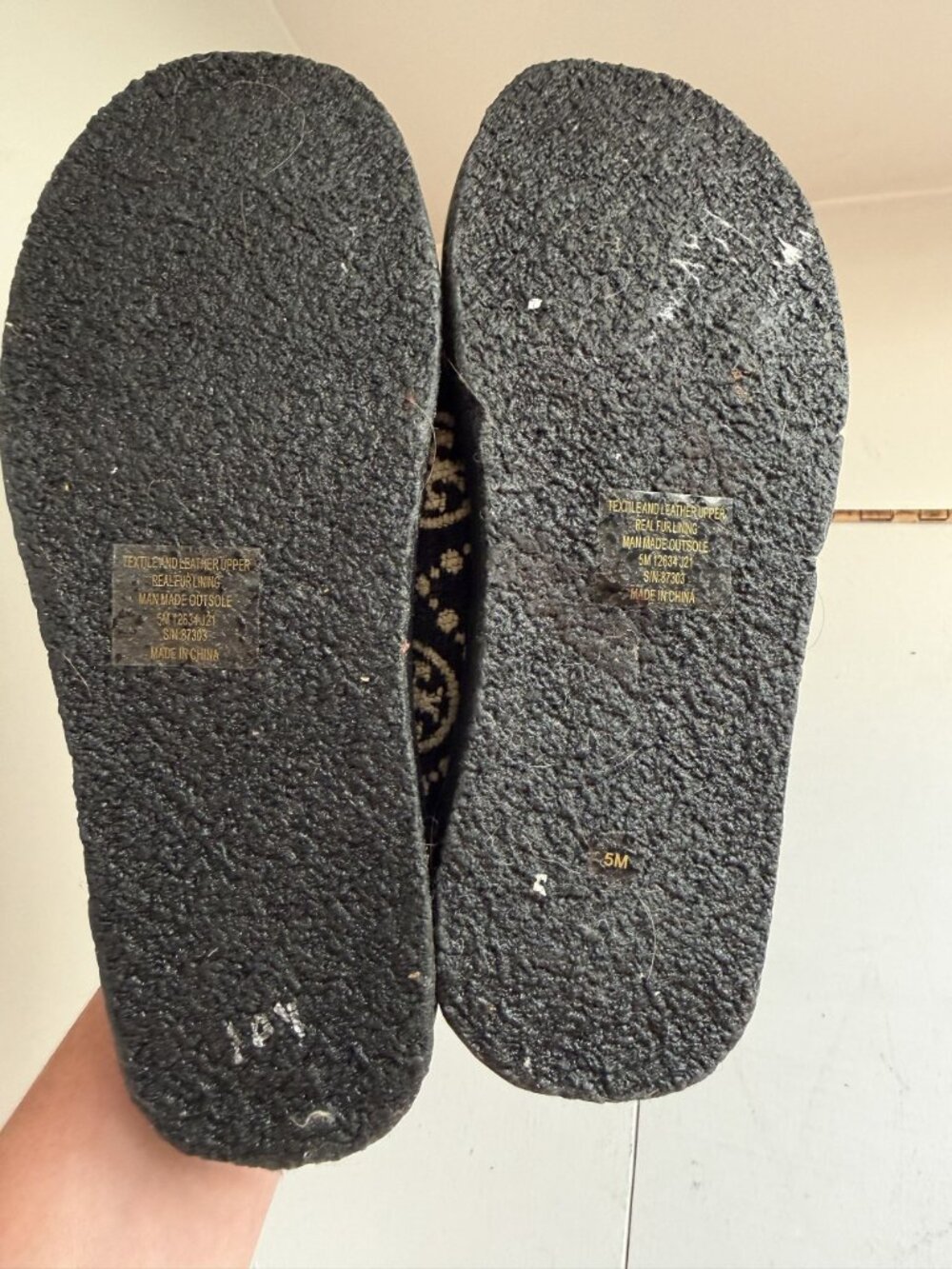 NEW Tory Burch T Monogram Buddy Shearling Loafer Black Size US 5 $298 [jb] - Picture 11 of 12